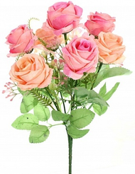 Букет искусственный Роза ретро Кеми 30см