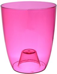 Кашпо пластиковое Орхидея d15см h16см, розовый