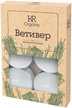 Свеча чайная ароматическая Kukina Raffinata ORGANIC 6шт Ветивер