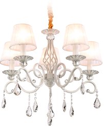 Люстра Ambrella light TR4547/5 WH/SL белый/серебро 5хE14