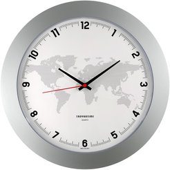 Часы настенные Тройка d=30,5см, арт. 51570523 серебристый обод
