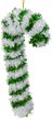 Украшение Рождественская трость из мишуры 17х7,5см, зеленый, ПЭТ, SYMTB-1724161