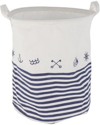 Корзина д/хранения Рыжий кот Море 35х35х44см хлопок, пластмасса, металл