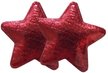Украшение декоративное д/подарка Красные звезды 5,5x0,2x5,5см 2шт,82640