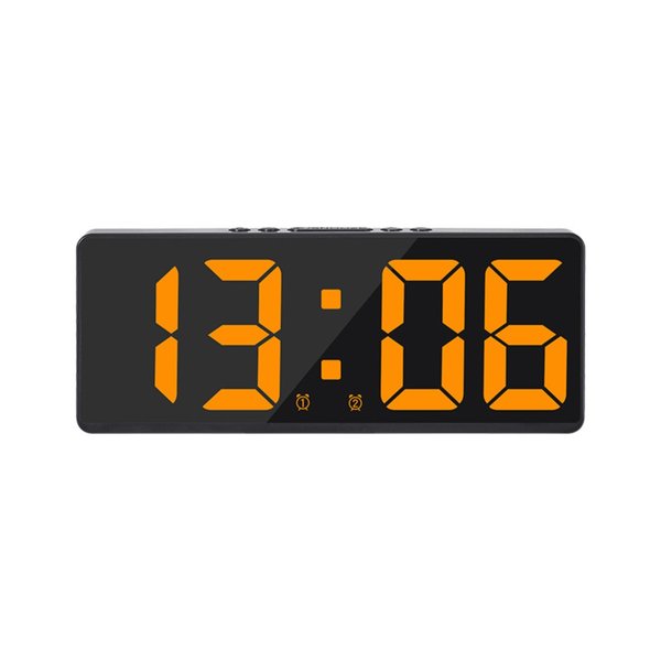 Будильник электронный настольный с термометром, календарем, 15х6,3см, арт.9197733