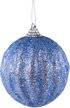 Шар с узором 8см синий SYPMQA-102184