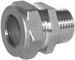 Муфта обжимная никелированная 15х1/2" наружная резьба