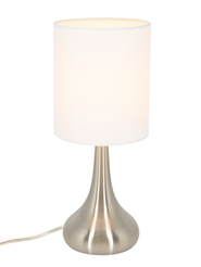 Светильник настольный ARTSTYLE HT-713NICW E27 никель/ белый металлический