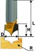 Фреза пазовая фасонная Энкор D9,5х8мм
