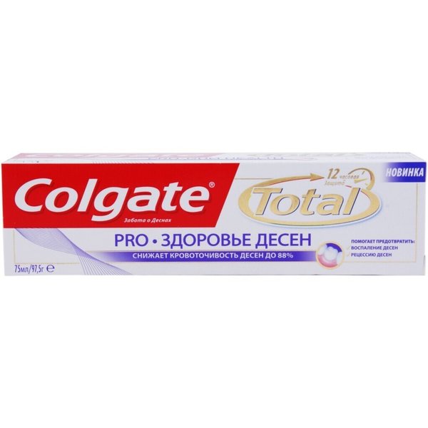 Паста зубная Colgate 75мл Total12 PRO Здоровье десен