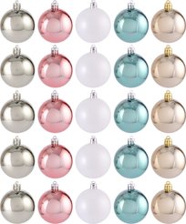 Набор шаров 25шт 6см (ассорти: 5 цветов) SYQA-0123196