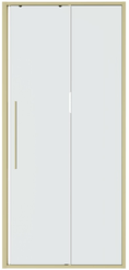 Дверь в нишу Niagara Nova NG-44-9ASG (90х195) раздвижная,золото сатин,стекло прозрачное,1 место