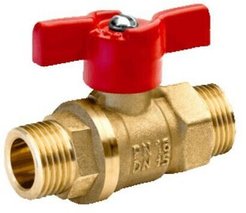 Кран шаровый БАЗ DN20 бабочка шт-шт