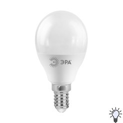 Лампа светодиодная ЭРА RED LINE LED P45-10W-840-E14 R Е14 10Вт шар нейтральный белый свет