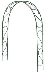 Арка разборная Узорная узкая 250х125х20см зеленая