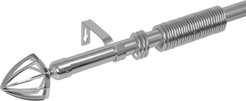 Карниз раздвижной метал одинарный 160-300см Серебро (D22/25)