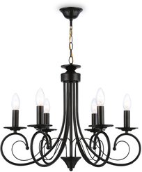 Светильник подвесной TR9612/6 BK черный E14/6 max 40W D560х650мм