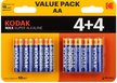 Батарейка алкалиновая Kodak LR6 4+4BL MAX SUPER Alkaline 8шт