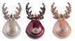 Набор украшений Олени Санты 3шт 11х6см, винный+шампанское, SYQB2-0123034