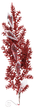 Ветка декоративная ёлочная 15х33см красный SYCZA-3820232 Ветка декоративная ёлочная 15х33см красный SYCZA-3820232