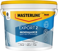 Краска Masterline Export 2 глуб/мат латексная BW 4,5л