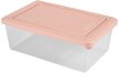 Контейнер д/СВЧ и морозилки Plast Team Pattern 1,05л 18,5х12х6,8см пудровый ПП