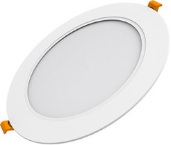 Светильник Gauss Basic Downlight круг 12W 1000m 4000K 170-260V IP20 145х26 белый LED 1/60