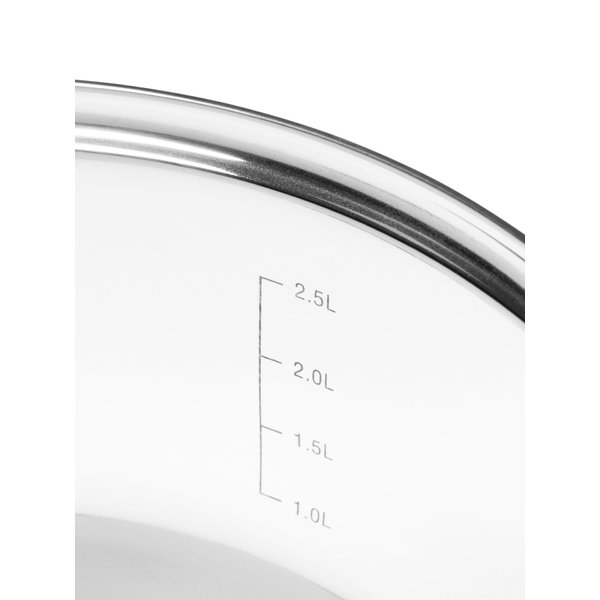 Набор посуды Attribute Delice Кастрюли 3,3л/5,8л нерж.сталь, крышка стекло, индукция