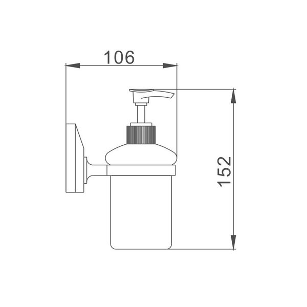 Дозатор для жидкого мыла HB1627