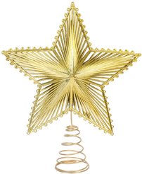 Верхушка елочная Звезда 23х19см золото SYSDX-3525199