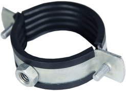 Хомут сантехнический оцинкованный 1 1/2" 48-53мм со шпилькой и дюбелем