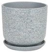 Горшок керамический цилиндр Серый камень 5,4л d22 h19
