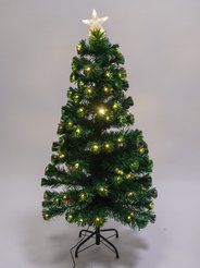 Ель искусственная Фея 120см, 120LED, желтый свет, ПВХ