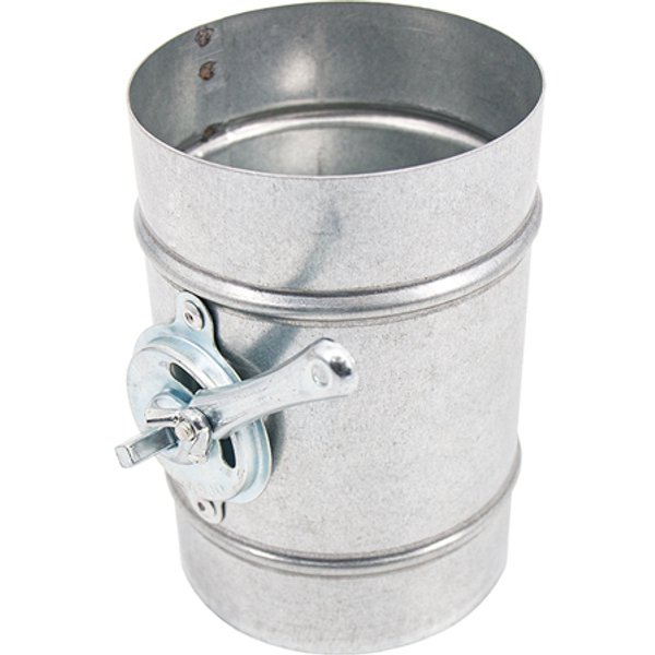 Дроссель-клапан для круглых воздуховодов,D125,оцинкованная сталь