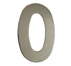 Цифра Скобяной самоклеящаяся металл хром 0 