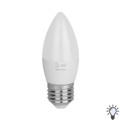 Лампочка светодиодная ЭРА GREEN LINE LED B35-12W-840-E27 GL E27 12 Вт свеча яркий белый свет