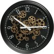 Часы настенные Шестеренки d38,5см металл черный 