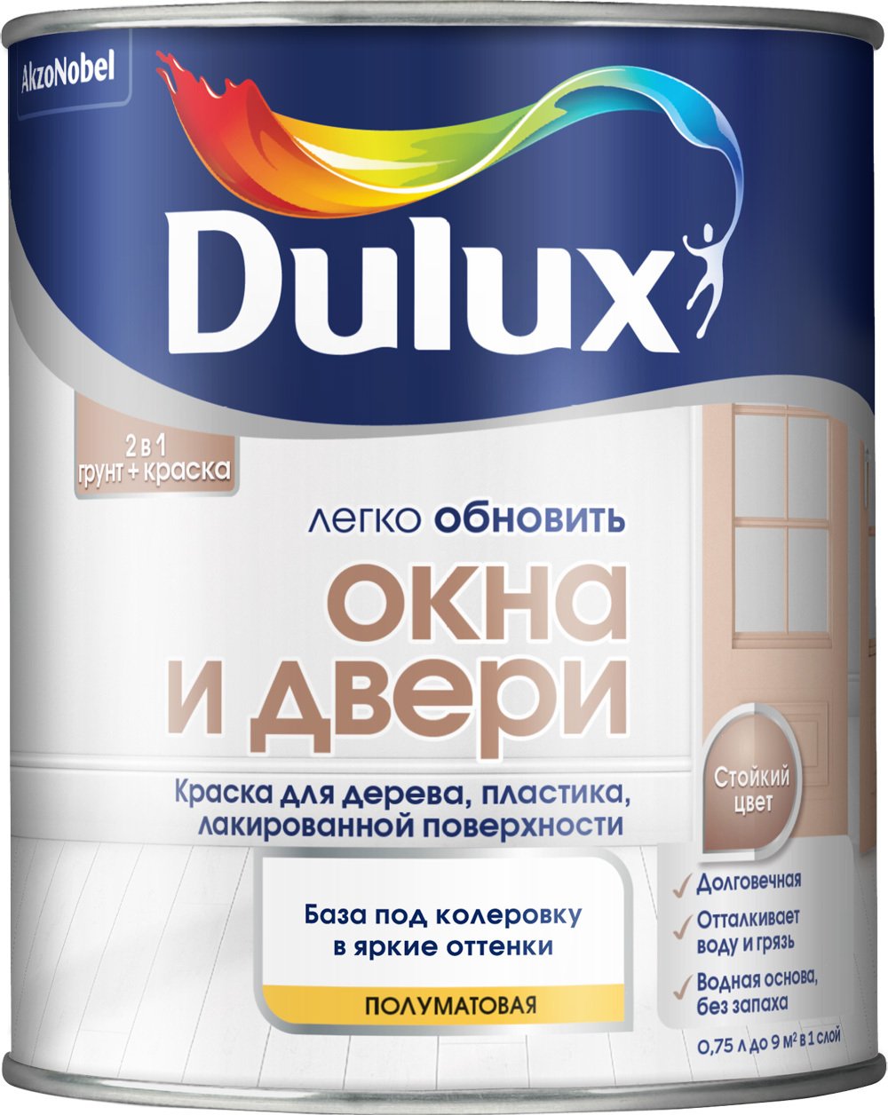 Краска мебель и дерево bw 2л dulux