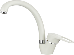 Смеситель кухонный Арктик (Белый) ST-03
