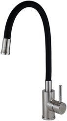 Смеситель для кухни ESKO Snake с гибким изливом,черный