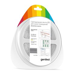 Лента светодиодная Geniled GL-60SMD5050 12В 14,4Вт/м 10х5000 RGB IP33 многоцветный