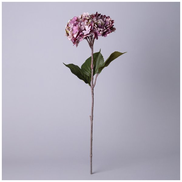 Цветок искусственный Гортензия лавандовая 60см