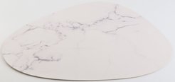 Салфетка сервировочная Мрамор 45х35см белый кожзам