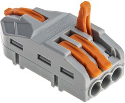 Клемма рычажковая duwi CMK 421-3 1х3 0.08-4мм² 4шт