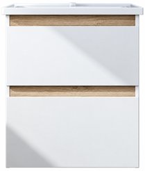 Тумба с раковиной подвесная AM.PM X-Joy 55см M85A-FHX0552-WC0552WG белый глянец