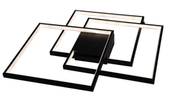 Люстра управляемая светодиодная SVEN QUADRO 120W 3Q-APP-550х550х75-BLACK/WHITE-220-IP20