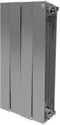 Радиатор биметаллический Royal Thermo Piano Forte Silver Satin 500 4 секции