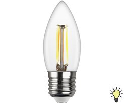 Лампа светодиодная REV FILAMENT 7Вт Е27 свеча 2700К свет теплый