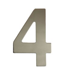 Цифра Скобяной самоклеящаяся металл хром 4 