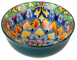 Салатник Arabesque 300мл 12x6 зеленый, фарфор